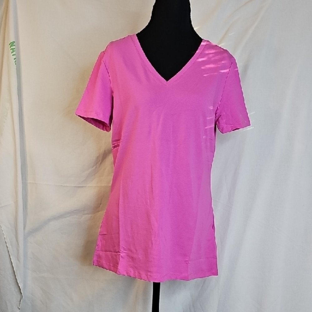2 for $20 Pink V-Neck Women's T Modal Cotton & Elastane for a Soft Feel